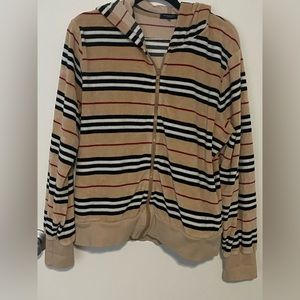 **Burberry** hooded zip up